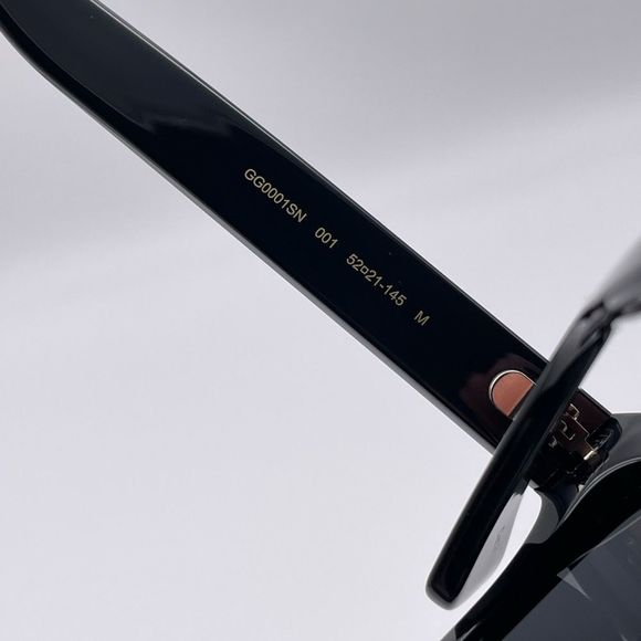 BRAND NEW GUCCI GG0001SN 001 Black/Black Smoke Men Sunglasses - Picture 4 of 12